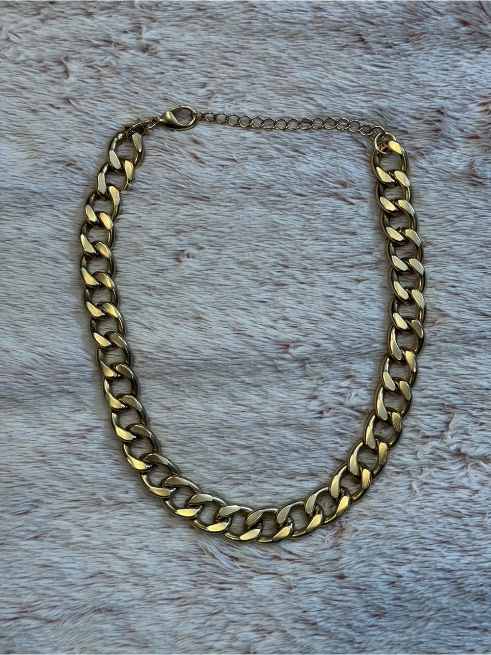 Banana Republic Gold-Tone Chunky Curb Link Necklace